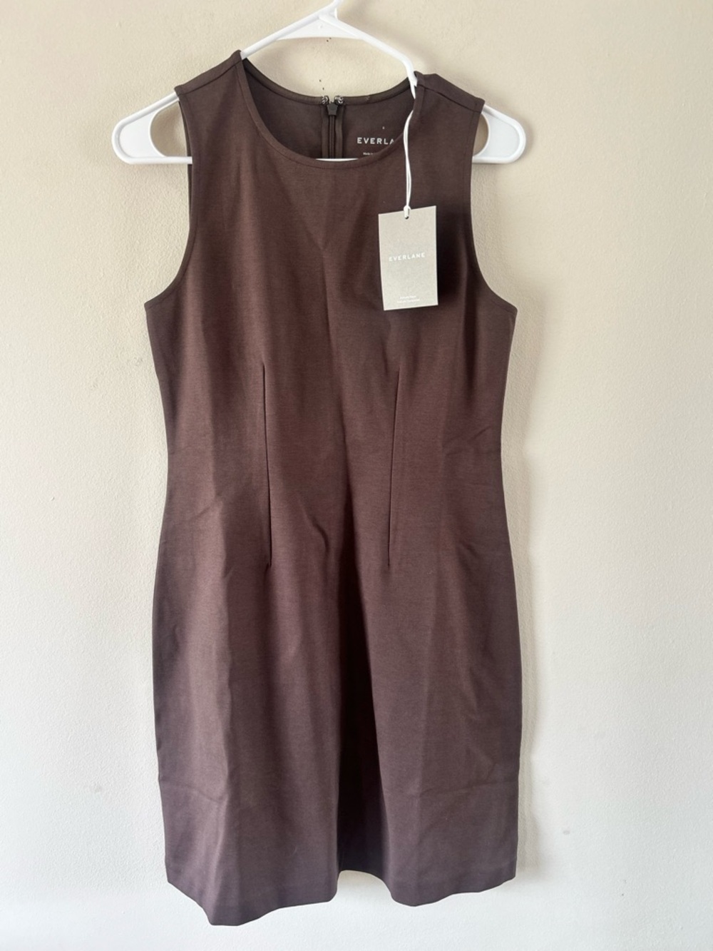 Everlane Brown Sleeveless Shift Romper